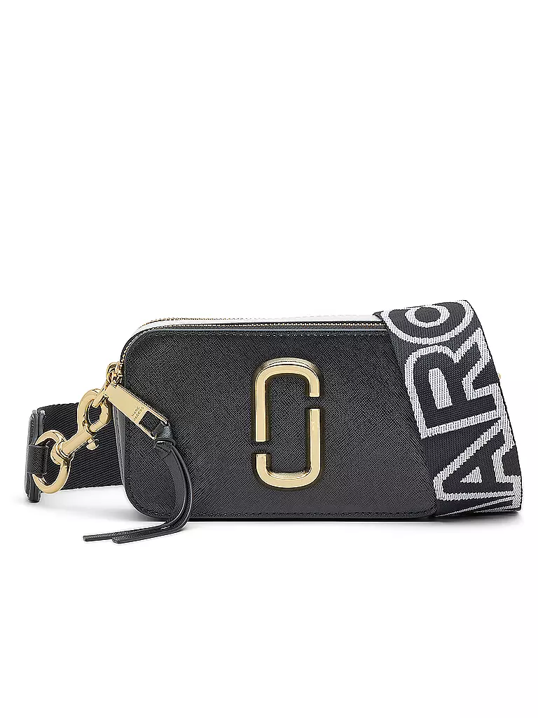 MARC JACOBS Ledertasche Mini Bag THE SNAPSHOT schwarz